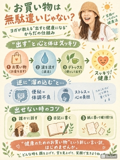涙活・デトックス・お買い物。ヨガが教える「出すこと」が心と身体を整える理由