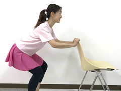 立位でのリボーンバレエ・姿勢チェック